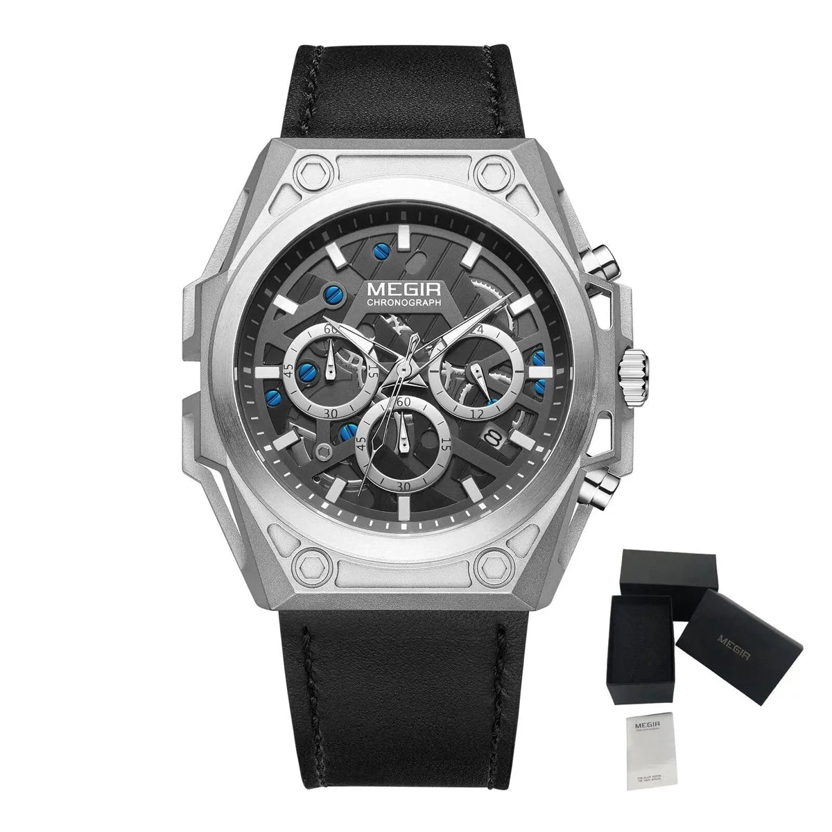 MEGIR Men's Watches Waterproof Sports Wristwatches Quartz Military Chronograph Luminous Male Clock Calendar Relogio Masculino 4220 by MEGIR WATCH GROUP