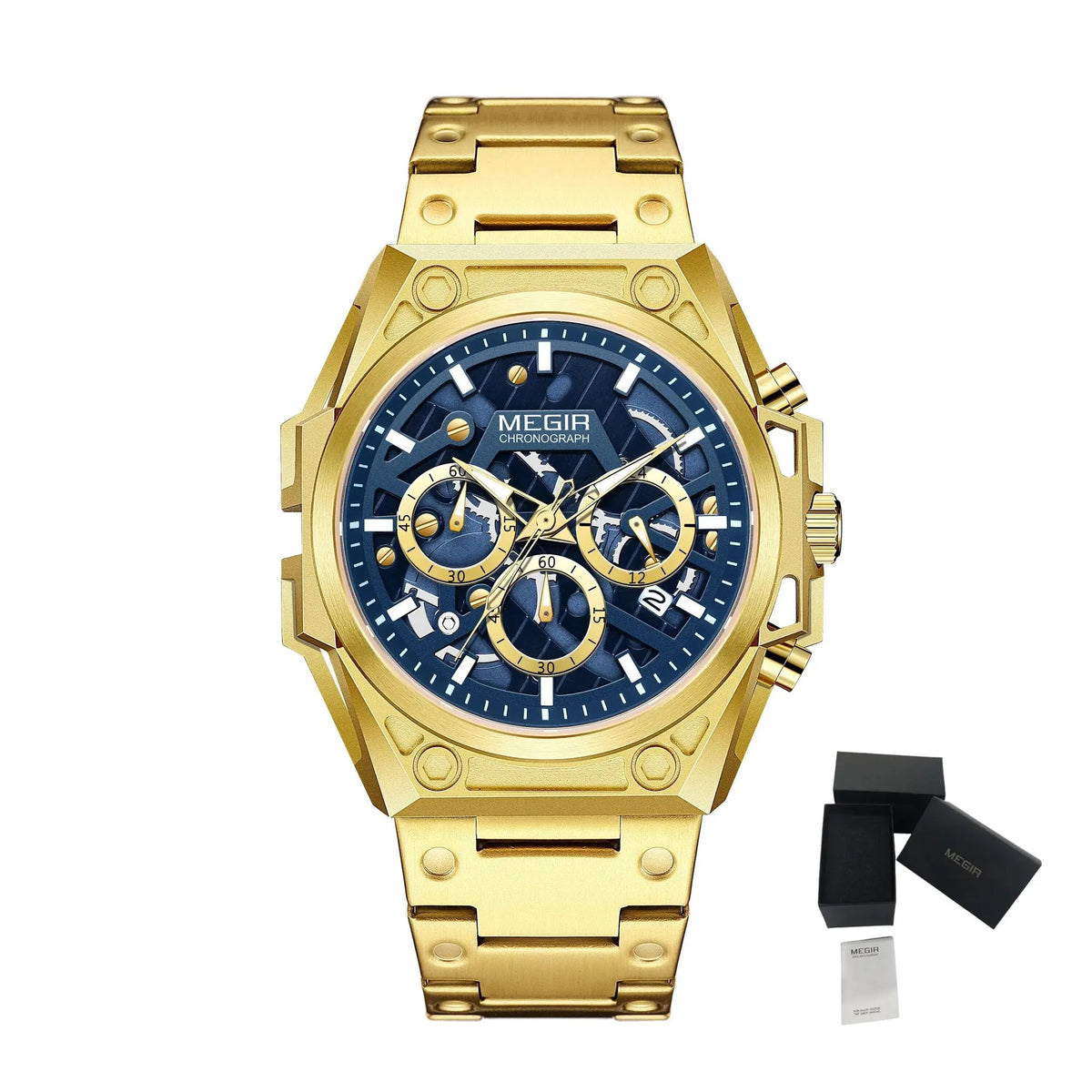 MEGIR Men's Watches Waterproof Sports Wristwatches Quartz Military Chronograph Luminous Male Clock Calendar Relogio Masculino 4220 by MEGIR WATCH GROUP