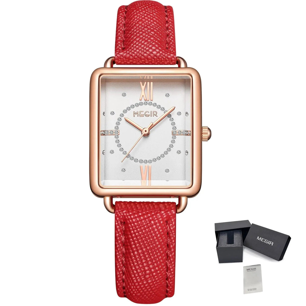 MEGIR Women Watch Luxury Fashion Leather Strap Ladies Quartz Wristwatch Casual Sport Wrist Watches Dress Clock Relogio Feminino 7027 by MEGIR WATCH GROUP
