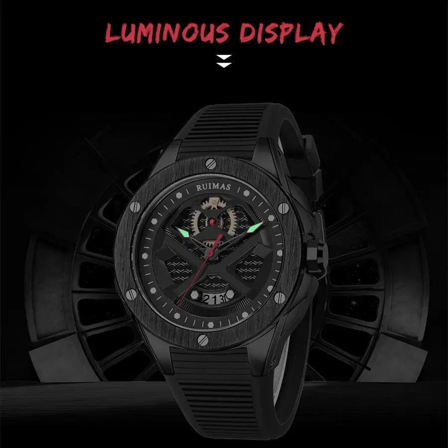 RUIMAS Brand Fashion Sport Watches for Men Quartz Silicone Band Wrist Watch Date Waterproof Wristwatches Clock Relogio Masculino 546 by MEGIR WATCH GROUP