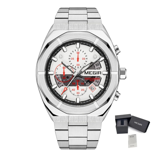 MEGIR New Watch for Men Top Brand Luxury Casual Quartz Wristwatch with Chronograph Waterproof Luminous Auto Date Reloj Hombre 2225 by MEGIR WATCH GROUP