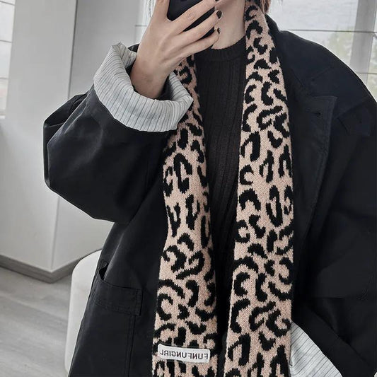 Korean Style High-grade Wool Knitted Small Scarf by Maiden-Art