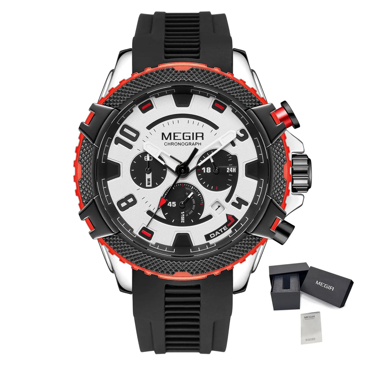 MEGIR Luxury Men's Watches Fashion Sport Quartz Watch Waterproof Date Chronograph Military Wristwatches Clock Reloj Hombre 2200 by MEGIR WATCH GROUP