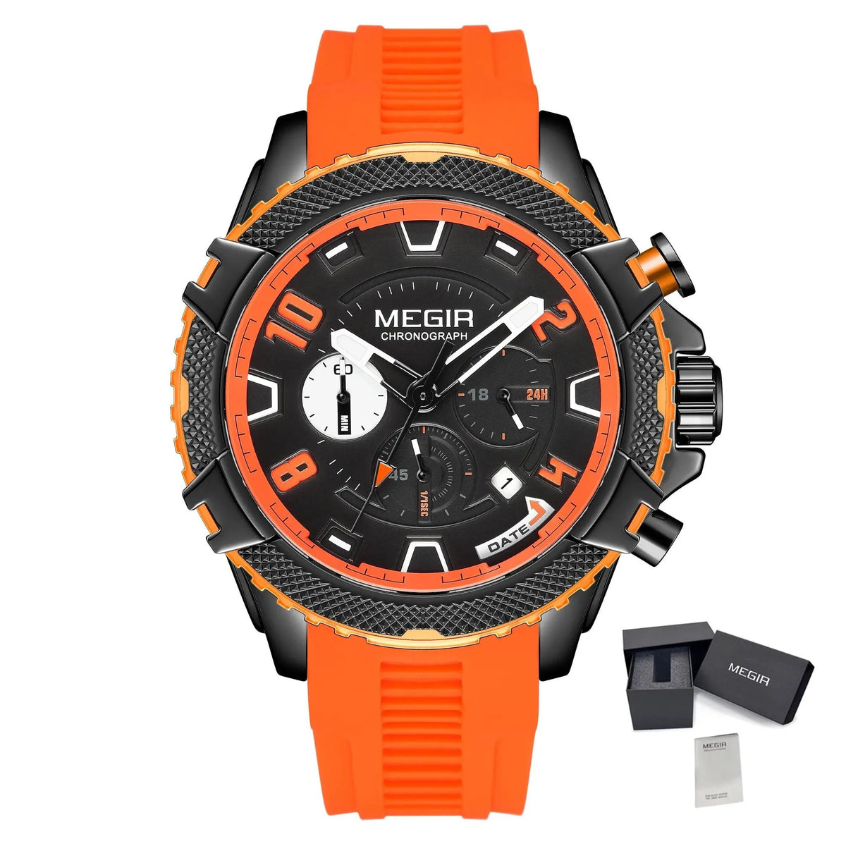 MEGIR Luxury Men's Watches Fashion Sport Quartz Watch Waterproof Date Chronograph Military Wristwatches Clock Reloj Hombre 2200 by MEGIR WATCH GROUP