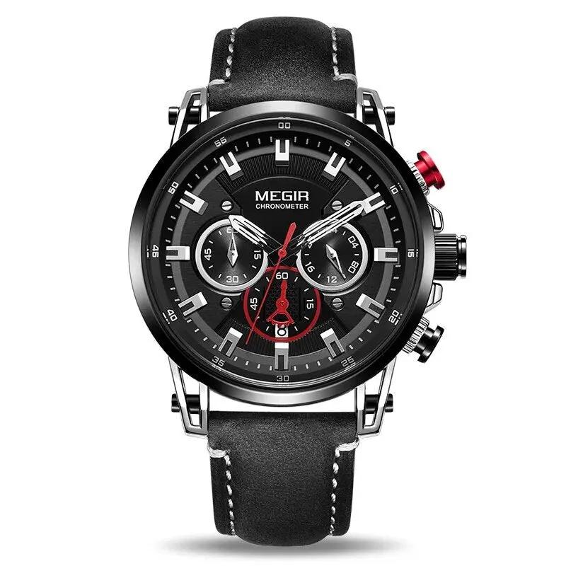 MEGIR Men's Sport Watches Chronograph Luxury Quartz Military Wristwatches Waterproof Luminous Date Clock Relogio Masculino 2085 by MEGIR WATCH GROUP