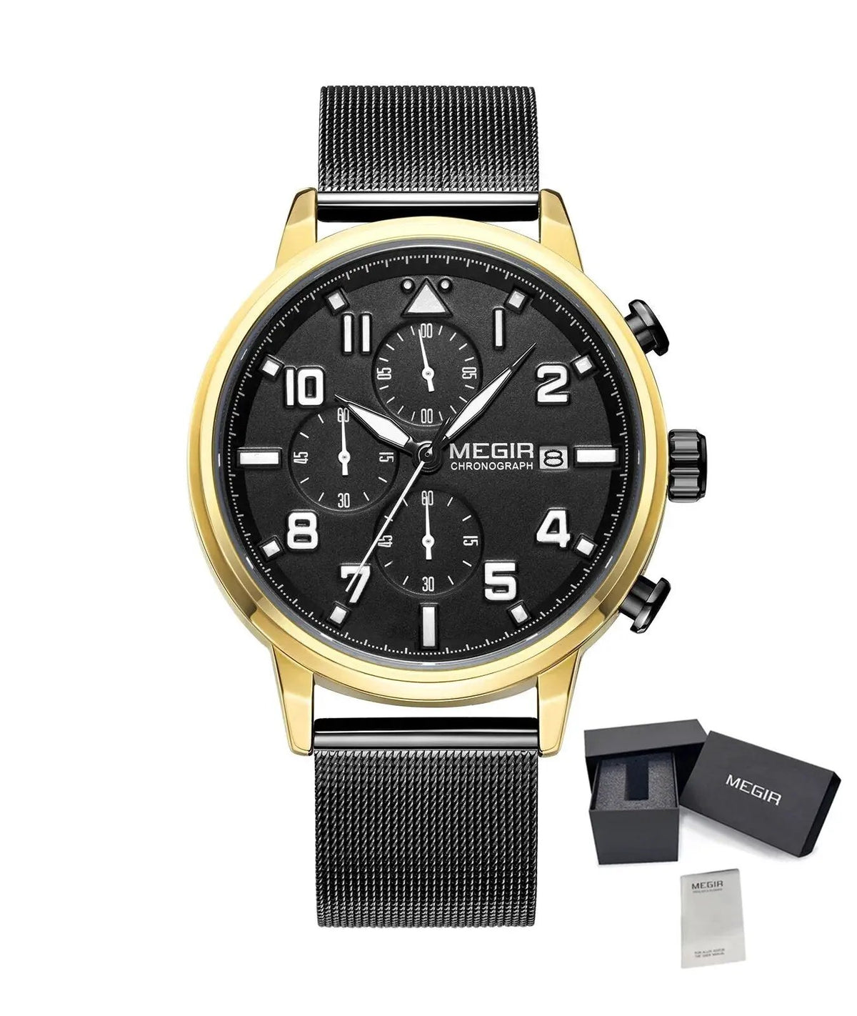 MEGIR Luxury Watches for Mens Casual Business Quartz Wrist Watch Calendar Date Man Clock Chronograph Relogio Masculino 2157 by MEGIR WATCH GROUP