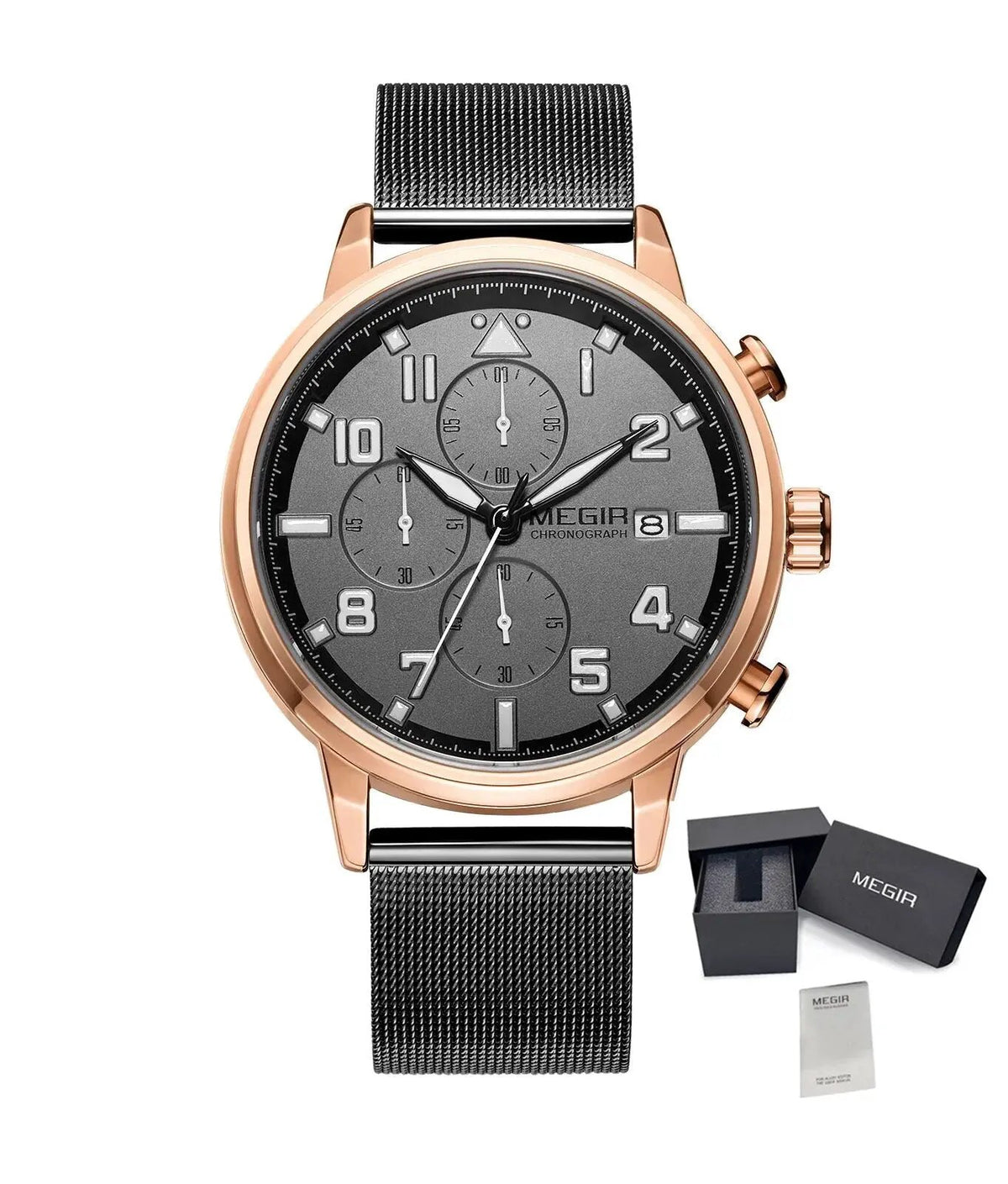 MEGIR Luxury Watches for Mens Casual Business Quartz Wrist Watch Calendar Date Man Clock Chronograph Relogio Masculino 2157 by MEGIR WATCH GROUP
