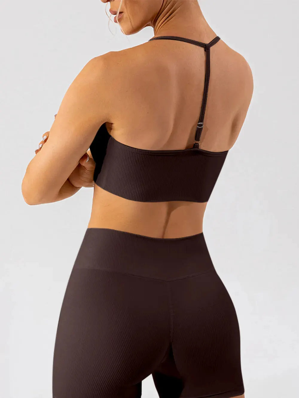 Spaghetti Strap Active Bra by Partner Label