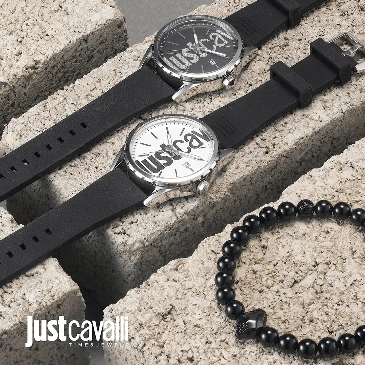 Just Cavalli Men's Black Watch, Silver Case | Jc1g082p0025 by JUST CAVALLI
