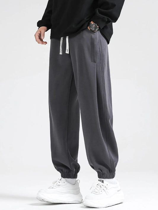 Men's Plus Size Drawstring Loose Fit Joggers by Partner Label