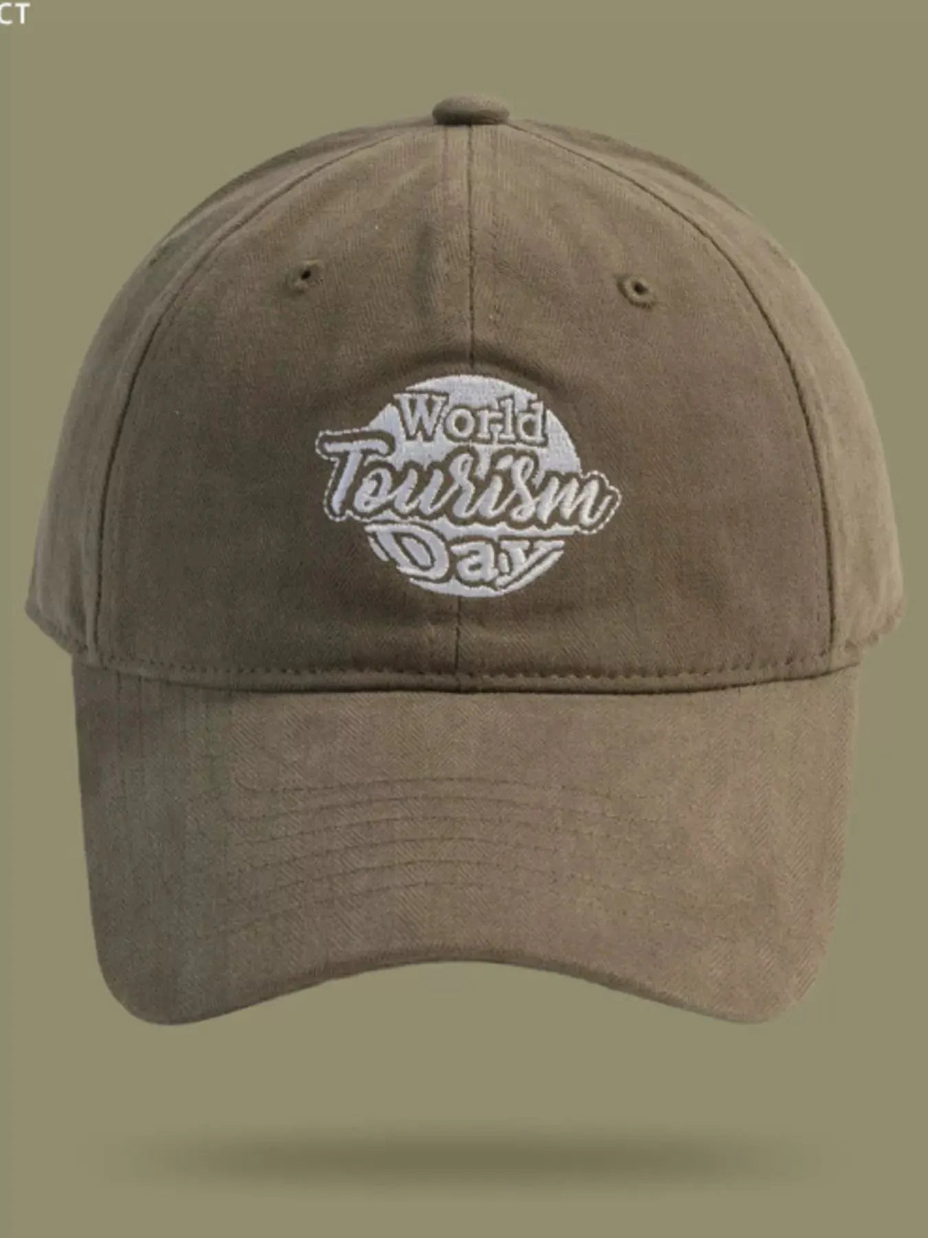 World Tourism Day Embroidered Baseball Cap by Partner Label
