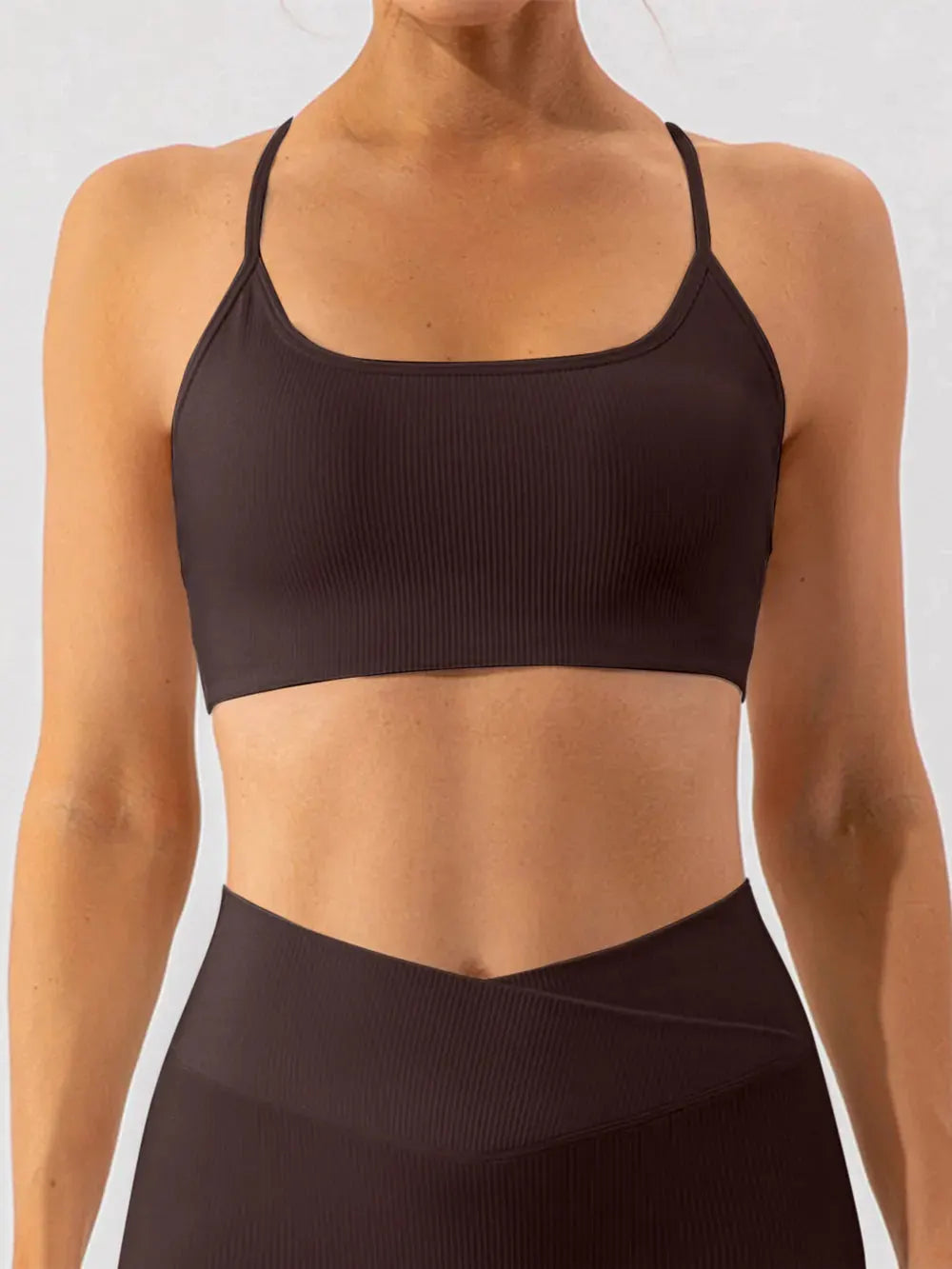 Spaghetti Strap Active Bra by Partner Label