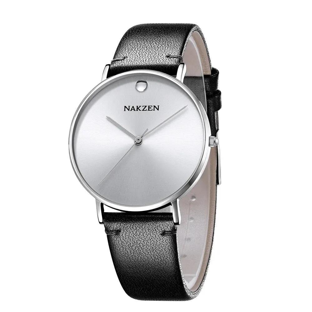 NAKZEN 2020 New Men's Watches Top Brand Luxury Quartz Watch Men Leather Waterproof Cool Watch Man Clocks Relogio Masculino 4105 by MEGIR WATCH GROUP