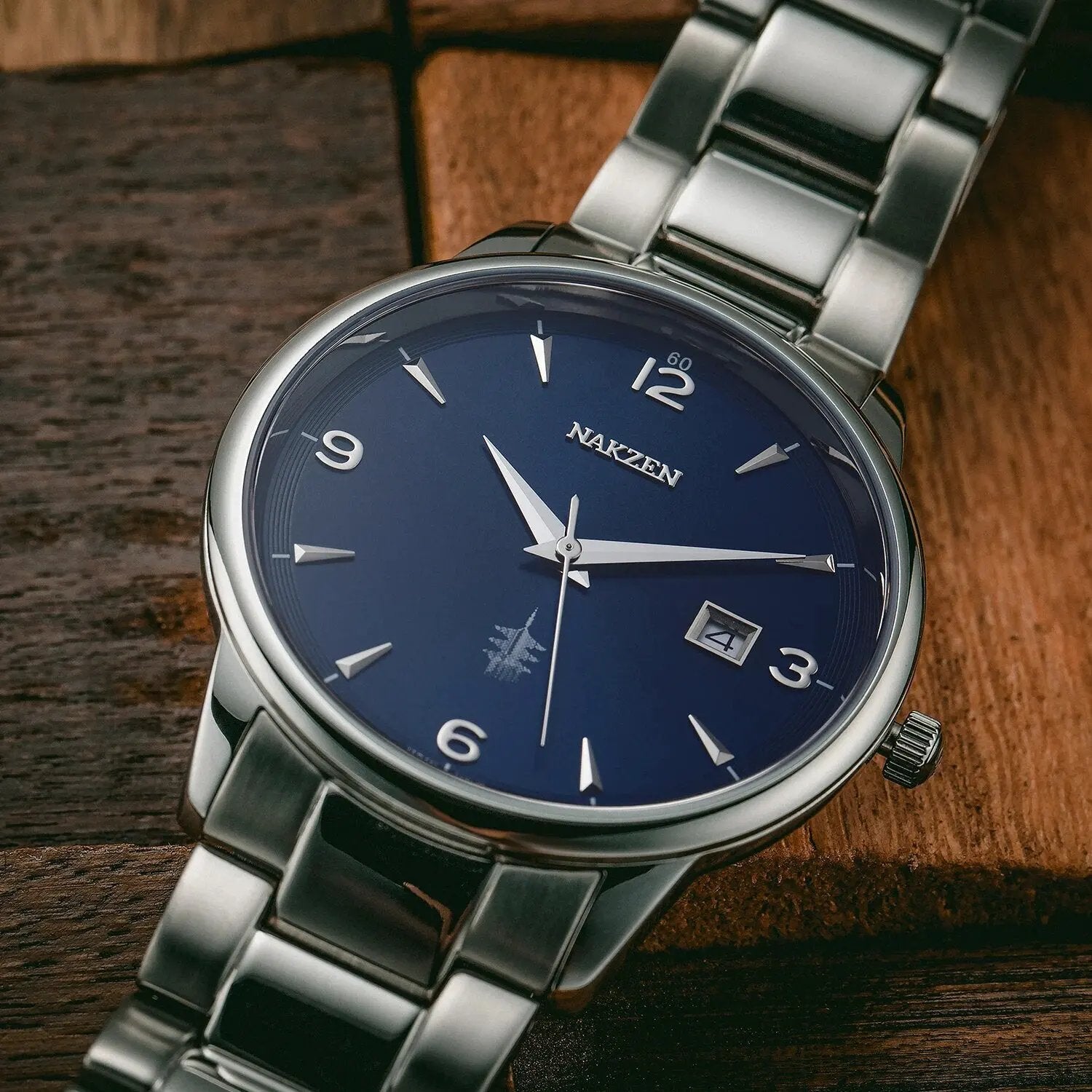 NAKZEN New Fashion Mens Watches Stainless Steel Top Brand Date Clock Waterproof Luxury Sports Quartz Watch Men Relogio Masculino 1006 by MEGIR WATCH GROUP
