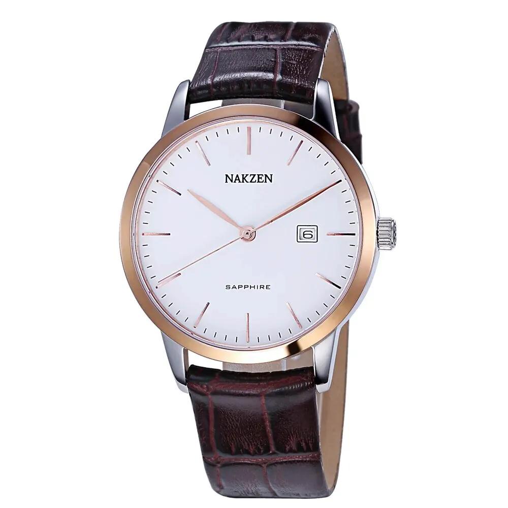 NAKZEN Top Brand Mens Quartz watch Waterproof Luminous Sapphire Crystal Mirror Classic Watches Male Electronic Wristwatch Clock 4031 by MEGIR WATCH GROUP