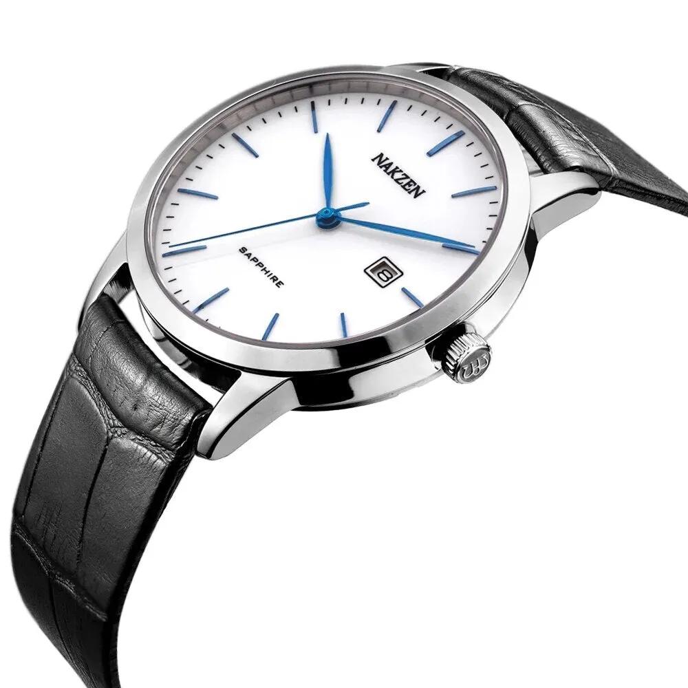 NAKZEN Top Brand Mens Quartz watch Waterproof Luminous Sapphire Crystal Mirror Classic Watches Male Electronic Wristwatch Clock 4031 by MEGIR WATCH GROUP