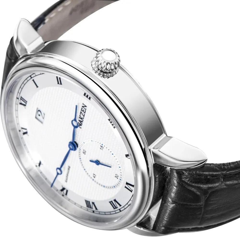 NAKZEN Classic Men Watch Top Brand Luxury Function Date Leather Sport Watches Male Business Quartz WristWatch Relogio Masculino 4025 by MEGIR WATCH GROUP