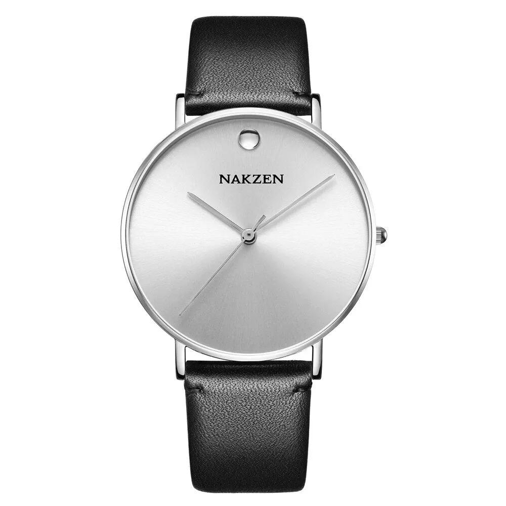 NAKZEN 2020 New Men's Watches Top Brand Luxury Quartz Watch Men Leather Waterproof Cool Watch Man Clocks Relogio Masculino 4105 by MEGIR WATCH GROUP