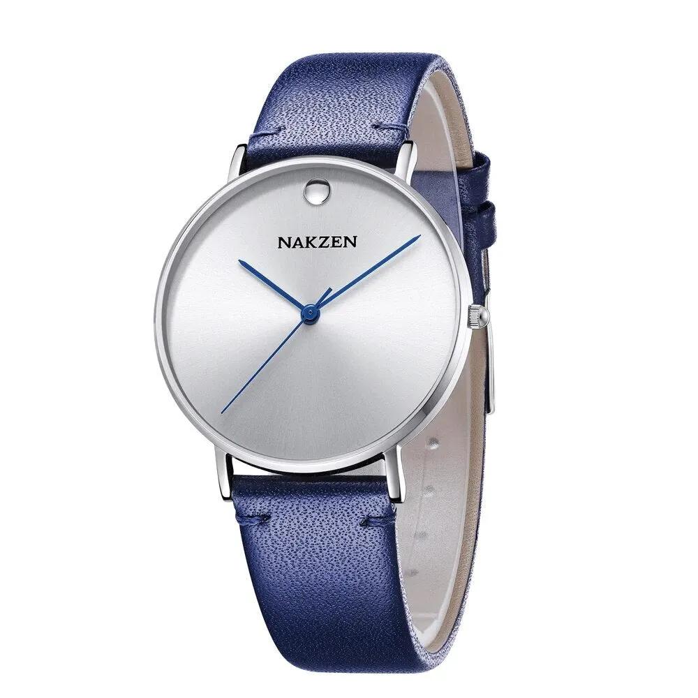 NAKZEN 2020 New Men's Watches Top Brand Luxury Quartz Watch Men Leather Waterproof Cool Watch Man Clocks Relogio Masculino 4105 by MEGIR WATCH GROUP