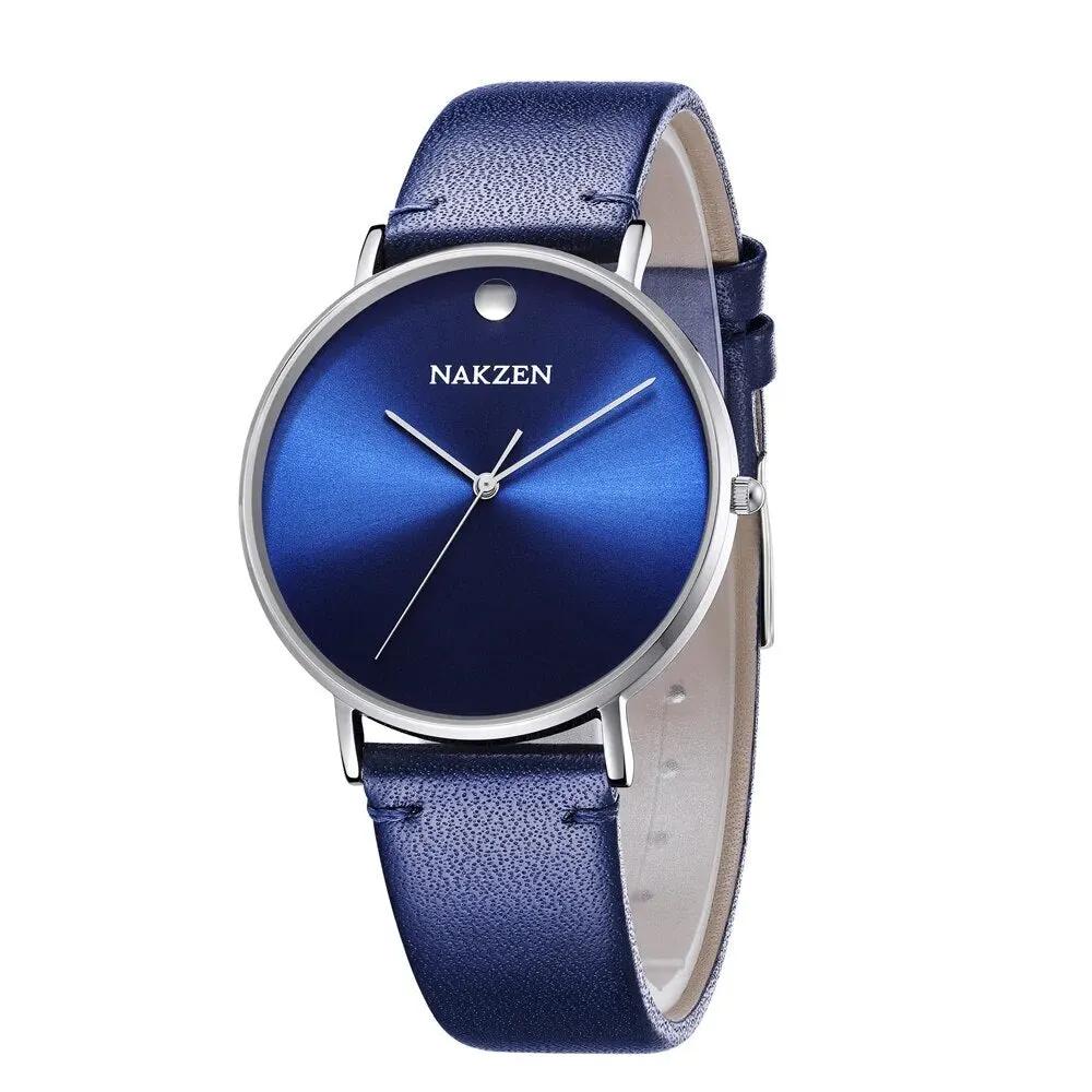 NAKZEN 2020 New Men's Watches Top Brand Luxury Quartz Watch Men Leather Waterproof Cool Watch Man Clocks Relogio Masculino 4105 by MEGIR WATCH GROUP