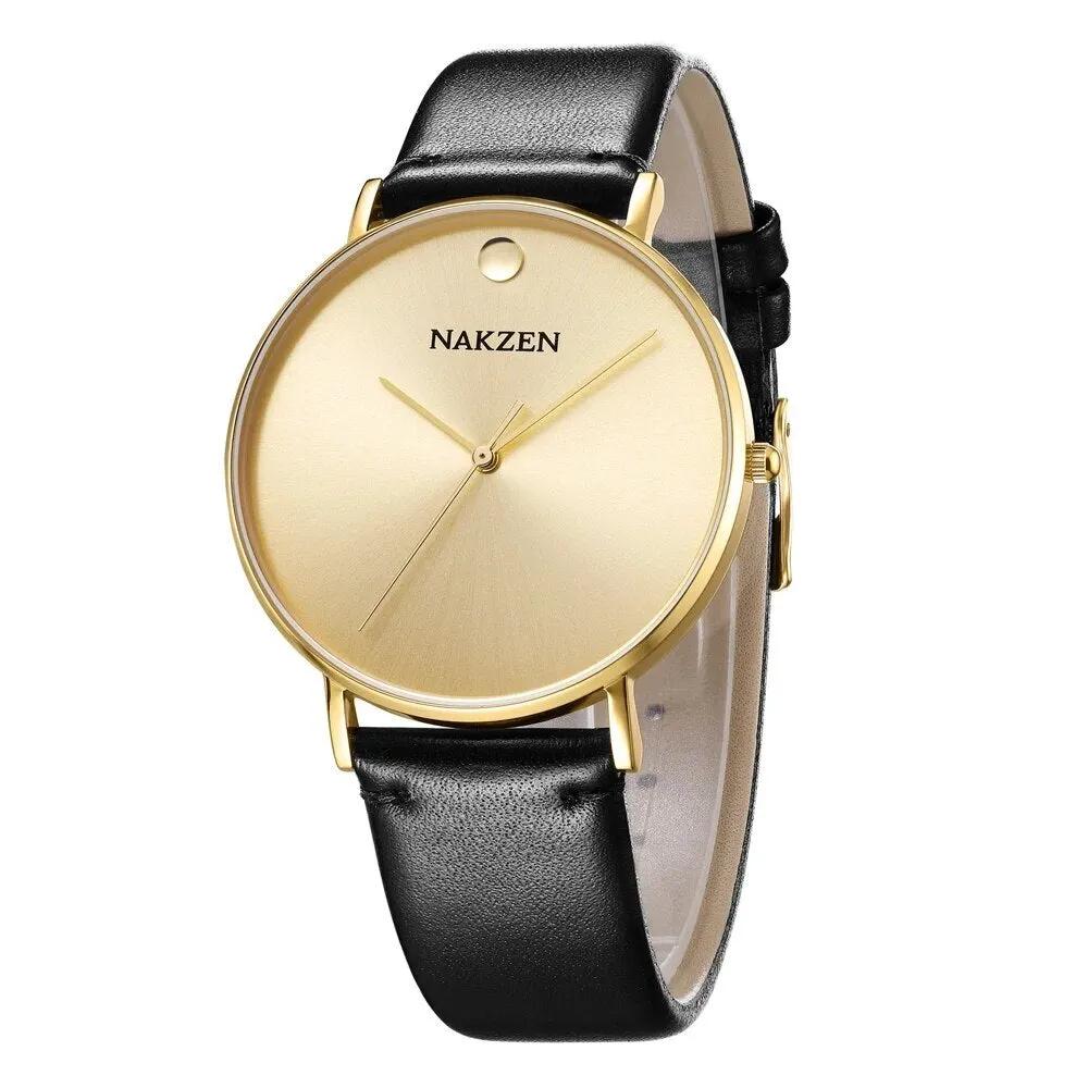 NAKZEN 2020 New Men's Watches Top Brand Luxury Quartz Watch Men Leather Waterproof Cool Watch Man Clocks Relogio Masculino 4105 by MEGIR WATCH GROUP