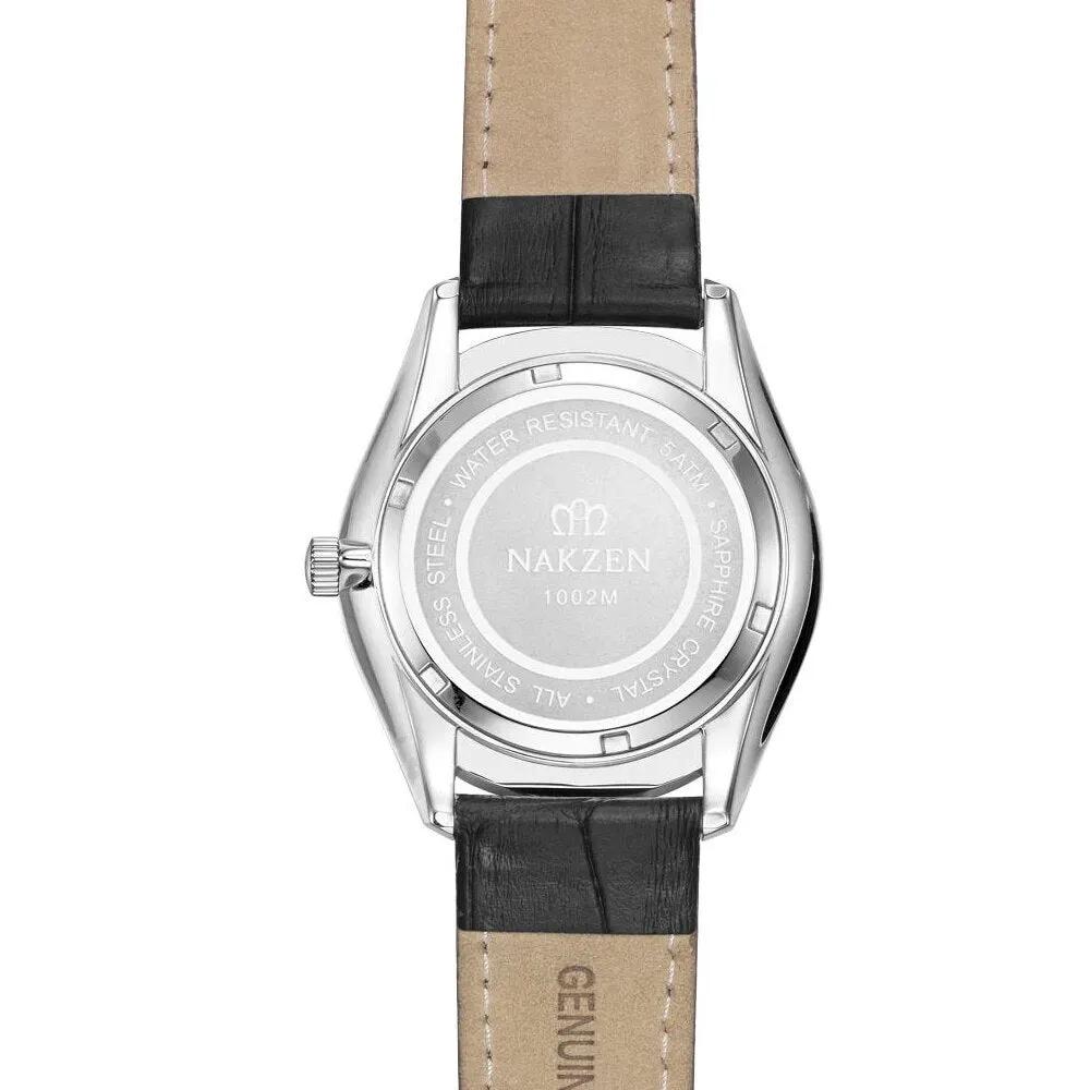 NAKZEN Mens wrist Watches Top Luxury Brand Quartz Watch Casual Leather Sports Wristwatch Homme Male Clock Relogio Masculino 1002 by MEGIR WATCH GROUP