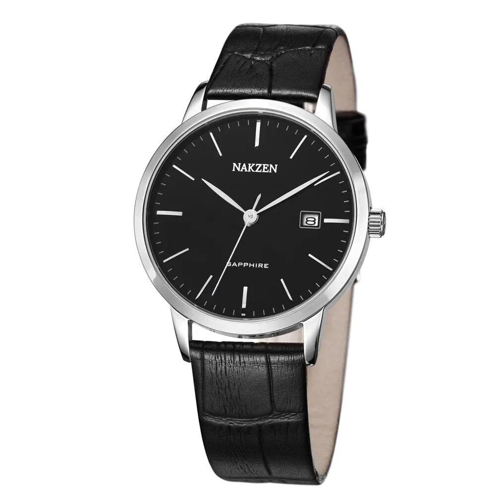 NAKZEN Top Brand Mens Quartz watch Waterproof Luminous Sapphire Crystal Mirror Classic Watches Male Electronic Wristwatch Clock 4031 by MEGIR WATCH GROUP