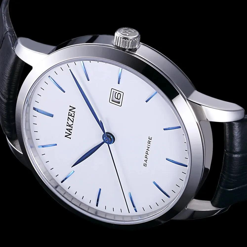 NAKZEN Top Brand Mens Quartz watch Waterproof Luminous Sapphire Crystal Mirror Classic Watches Male Electronic Wristwatch Clock 4031 by MEGIR WATCH GROUP