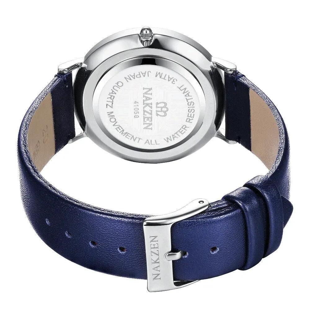 NAKZEN 2020 New Men's Watches Top Brand Luxury Quartz Watch Men Leather Waterproof Cool Watch Man Clocks Relogio Masculino 4105 by MEGIR WATCH GROUP