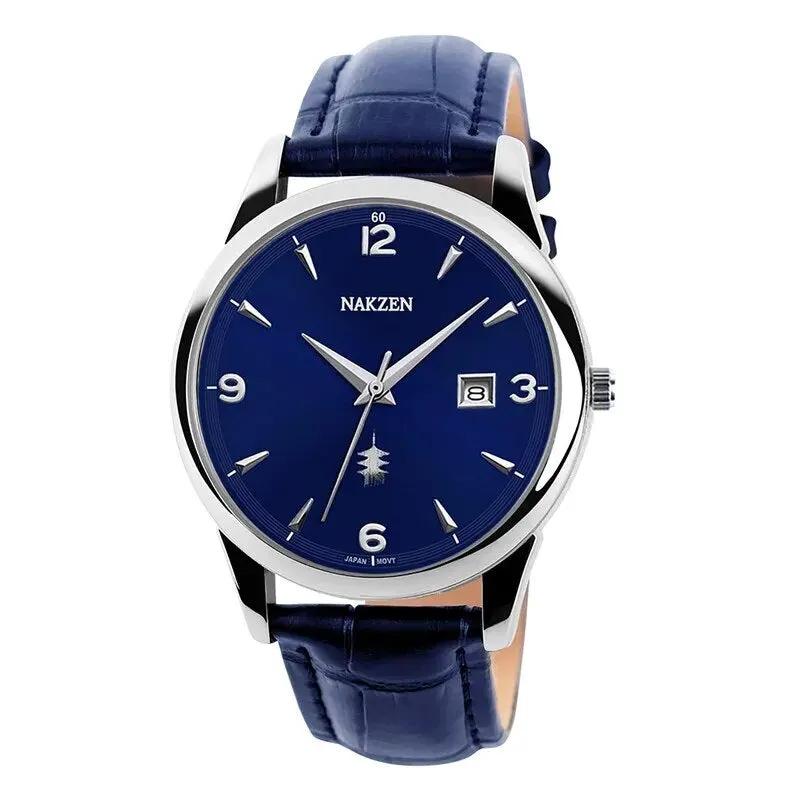 NAKZEN New Fashion Mens Watches Stainless Steel Top Brand Date Clock Waterproof Luxury Sports Quartz Watch Men Relogio Masculino 1006 by MEGIR WATCH GROUP