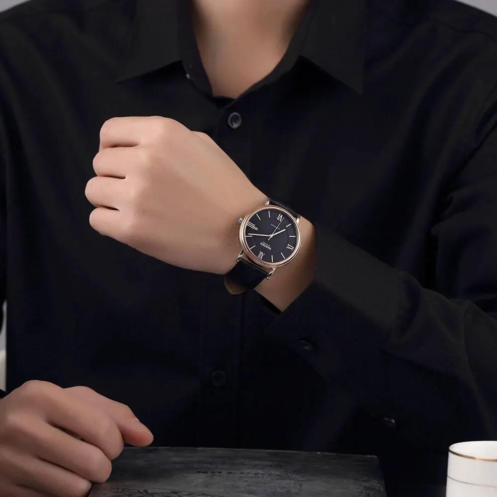 NAKZEN 7002 Men Business Automatic Mechanical Watches Brand Luxury Leather Man Wrist Watch Male Clock Relogio Masculino Miyota 9015 by MEGIR WATCH GROUP