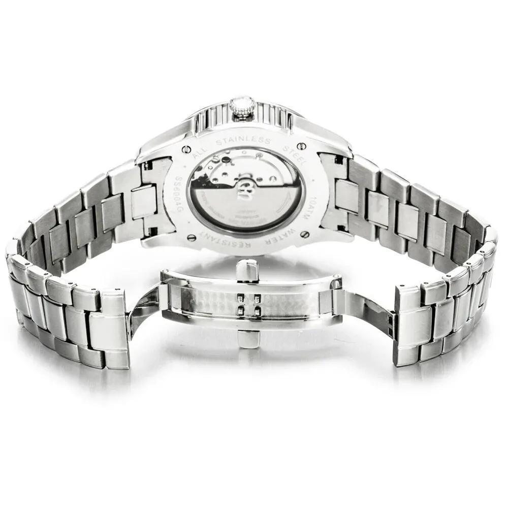 NAKZEN Men Automatic Mechanical Miyota 8205 Movement Watch Sapphire Calendar Wristwatch Man 10Bar waterproof Relogio masculino 6004 by MEGIR WATCH GROUP