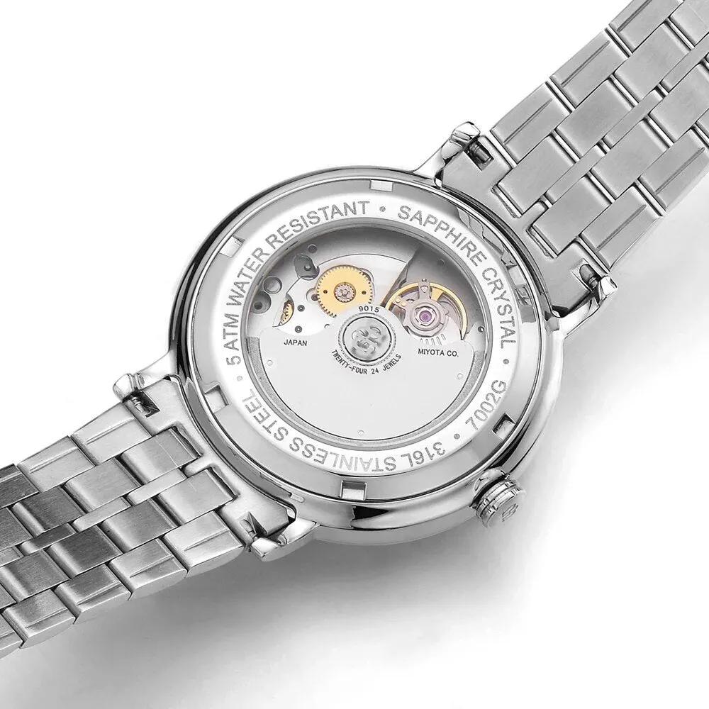 NAKZEN 7002 Men Classic Automatic Mechanical Watches Brand Luxury Man Stainless Steel Wristwatch Clock Relogio Masculino Miyota 9015 by MEGIR WATCH GROUP