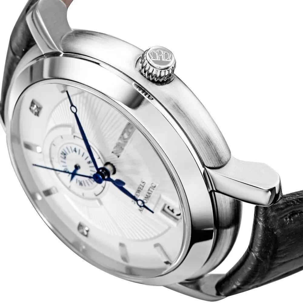NAKZEN Men Automatic Japan NH37 Movement Mechanical Watch Men Sapphire Military Leather Sports Watches Male Clock Reloj Hombre 6026 by MEGIR WATCH GROUP