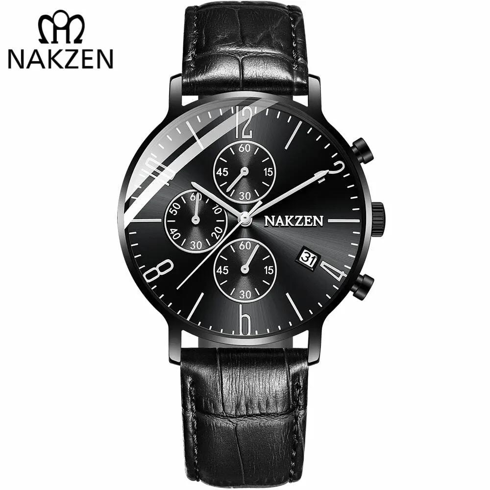 NAKZEN 2018 New Watches Men Luxury Brand Chronograph Man Sports Watches Waterproof Full Steel Quartz Watch Relogio Masculino 5056 by MEGIR WATCH GROUP