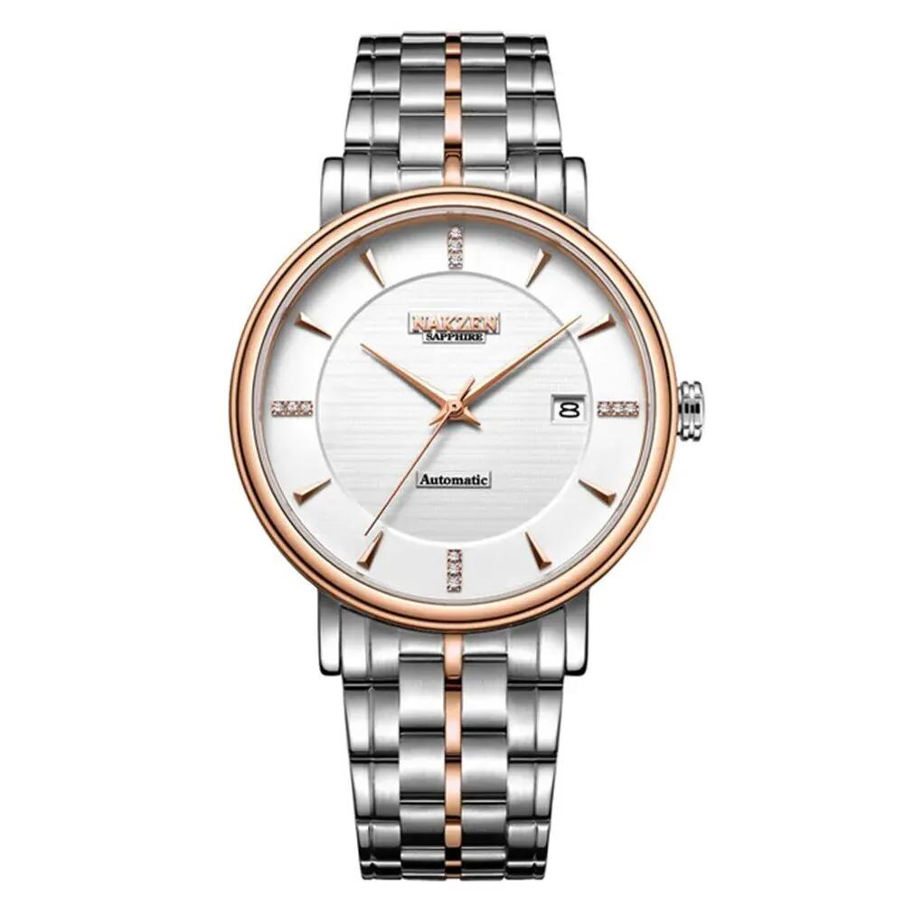 NAKZEN 6047 Men Business Wristwatch Brand Luxury Diamond Automatic Mechanical Watches Relogio Masculino Japanese movement Miyota 9015 by MEGIR WATCH GROUP