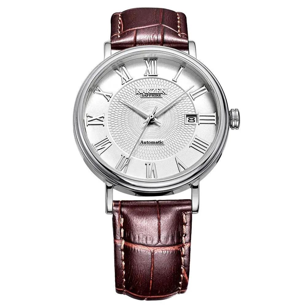 NAKZEN 7002 Men Classic Automatic Mechanical Watches Brand Luxury Man Stainless Steel Wristwatch Clock Relogio Masculino Miyota 9015 by MEGIR WATCH GROUP