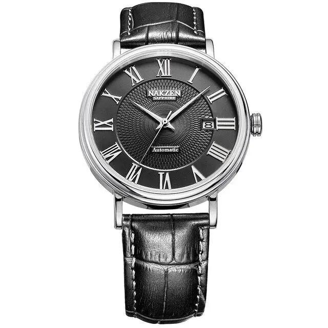 NAKZEN 7002 Men Classic Automatic Mechanical Watches Brand Luxury Man Stainless Steel Wristwatch Clock Relogio Masculino Miyota 9015 by MEGIR WATCH GROUP