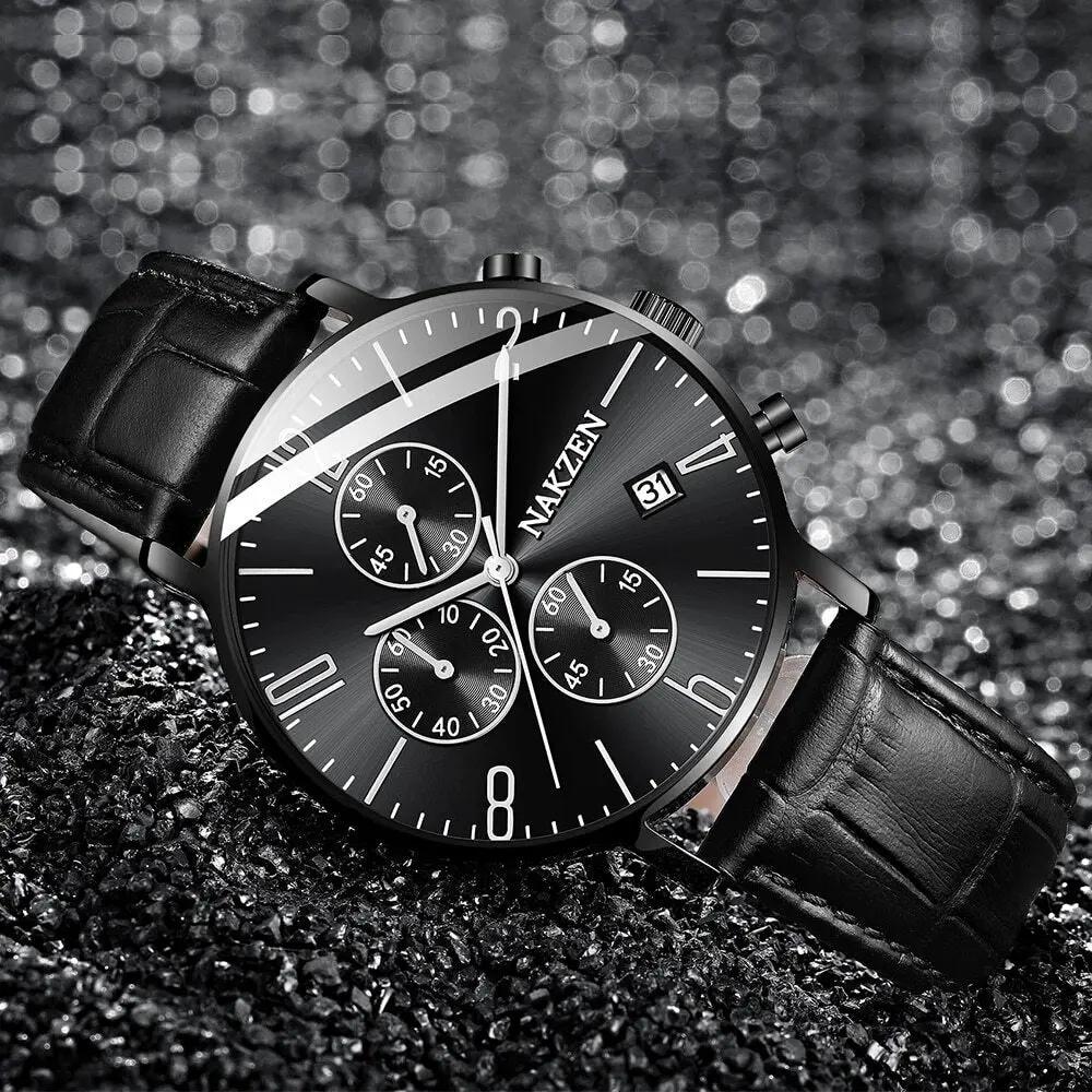 NAKZEN 2018 New Watches Men Luxury Brand Chronograph Man Sports Watches Waterproof Full Steel Quartz Watch Relogio Masculino 5056 by MEGIR WATCH GROUP