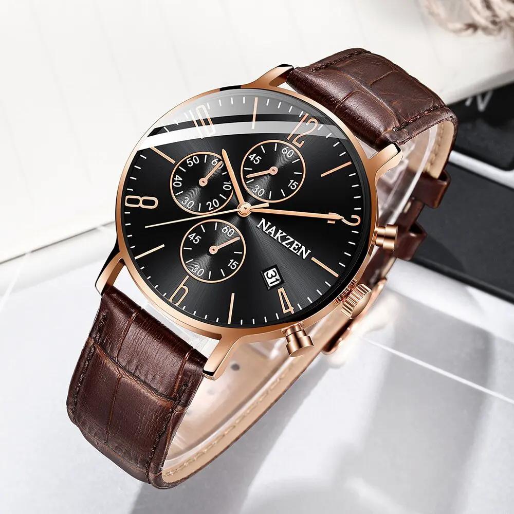 NAKZEN 2018 New Watches Men Luxury Brand Chronograph Man Sports Watches Waterproof Full Steel Quartz Watch Relogio Masculino 5056 by MEGIR WATCH GROUP