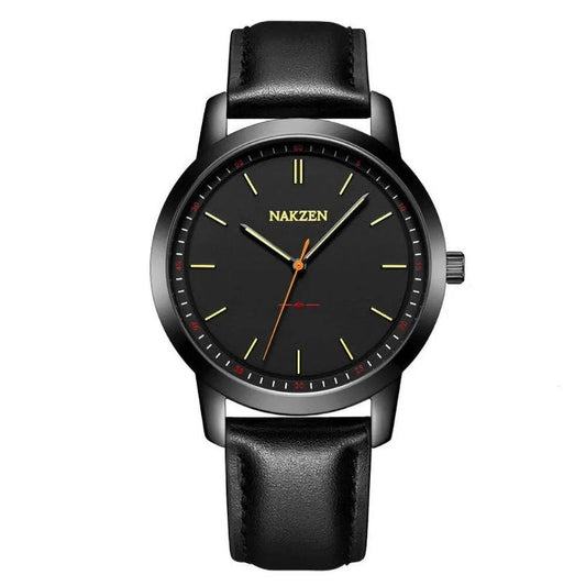 NAKZEN Fashion Male Quartz Watches Leather Watchband Business Wrist watch Waterproof Sport Men Watch Clock Relogio Masculino 4052 by MEGIR WATCH GROUP