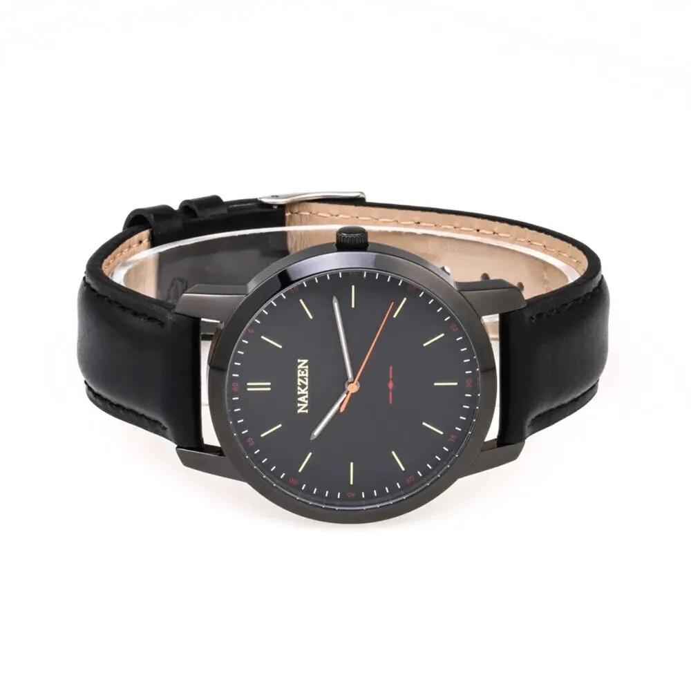 NAKZEN Fashion Male Quartz Watches Leather Watchband Business Wrist watch Waterproof Sport Men Watch Clock Relogio Masculino 4052 by MEGIR WATCH GROUP