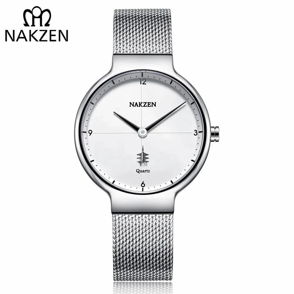 NAKZEN Women Fashion Casual Ultra Thin Quartz Watches Top Brand Luxury Waterproof Ladies Female Wrist Watch Relogio Masculino 4051 by MEGIR WATCH GROUP