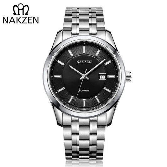 NAKZEN Top Brand Men Watch Hour Calendar Display Quartz Watches Genuine Waterproof Wristwatch Male clock Gift Relogio Masculino 4060 by MEGIR WATCH GROUP