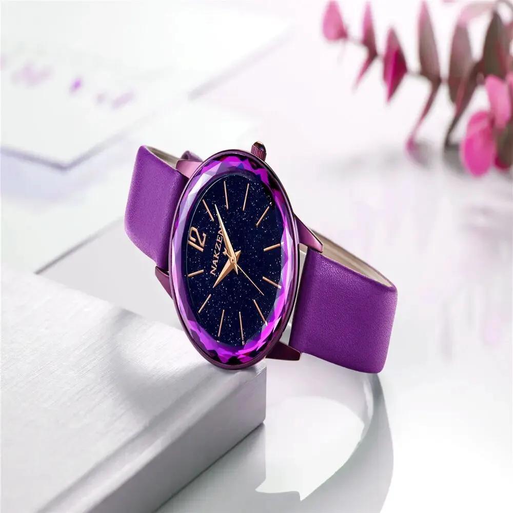 NAKZEN Dress Women Quartz Watches Minimalism Starry sky Magnet Buckle Fashion Wristwatch Waterproof Roman Numeral reloj mujer 4206 by MEGIR WATCH GROUP