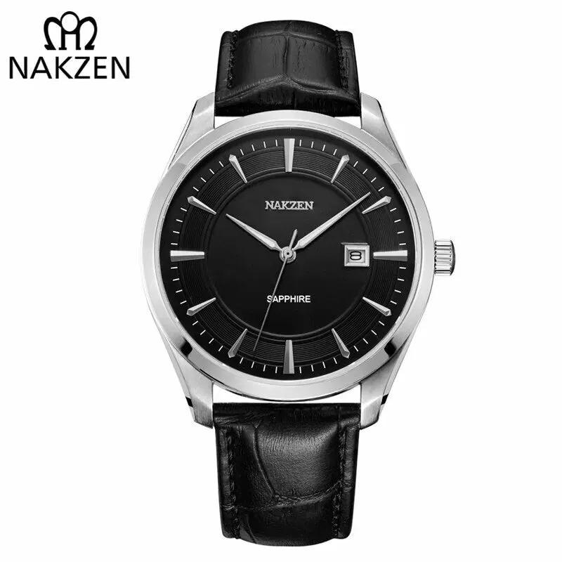 NAKZEN 2020 New Men's Watches Top Brand Luxury Quartz Watch Men Leather Waterproof Military Watch Man Clocks Relogio Masculino 1002 by MEGIR WATCH GROUP