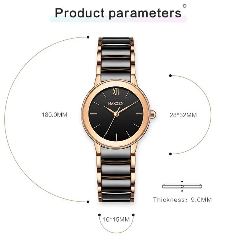 Ladies Quartz Watch Luxury Diamond Wristwatch Life Waterproof Stainless Steel Clock Gifts for Women White Watches Casual Reloj 1031 by MEGIR WATCH GROUP