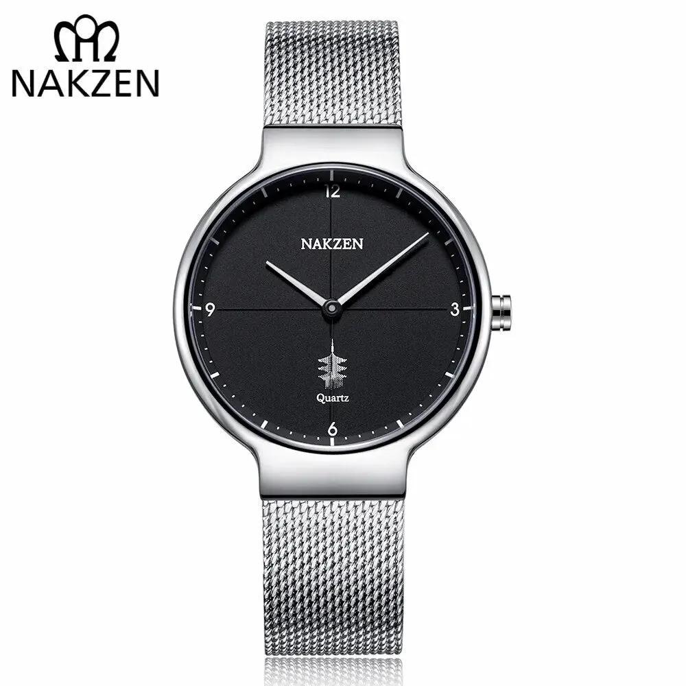 NAKZEN Women Fashion Casual Ultra Thin Quartz Watches Top Brand Luxury Waterproof Ladies Female Wrist Watch Relogio Masculino 4051 by MEGIR WATCH GROUP