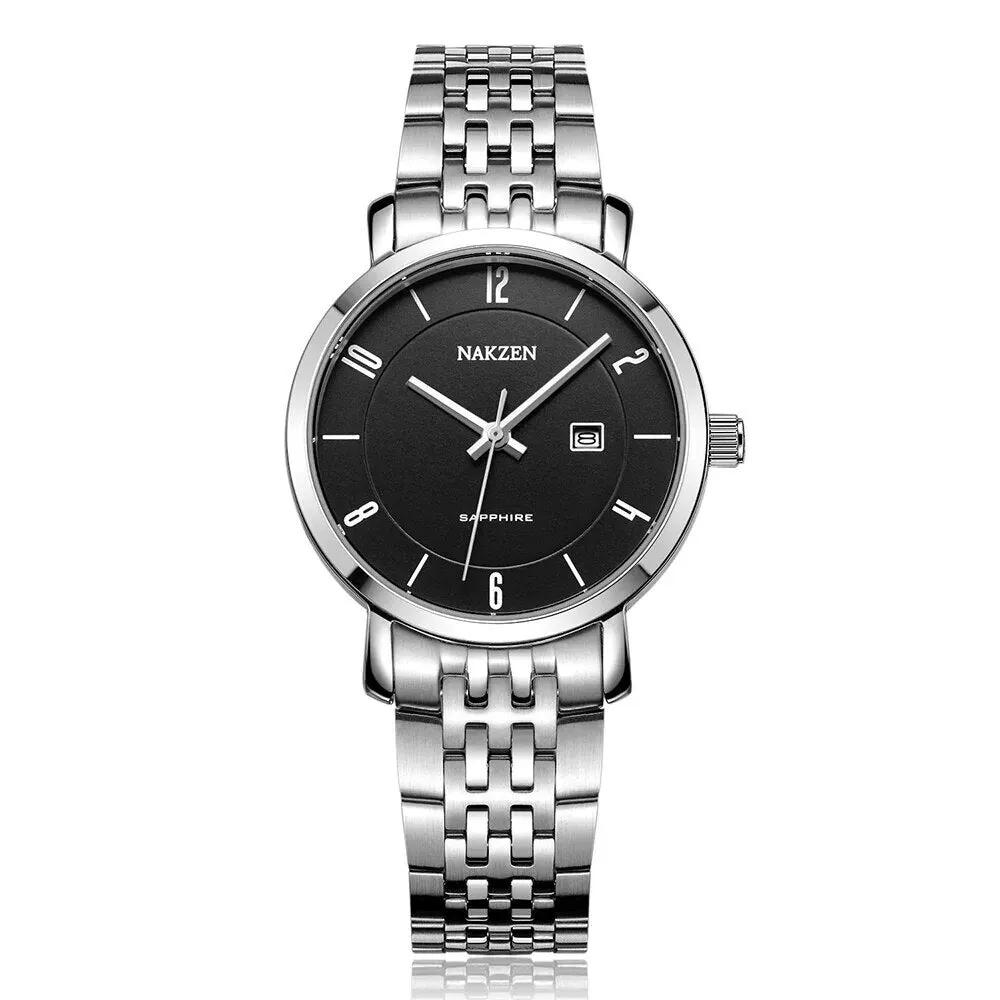 NAKZEN Luxury Tops Brand Women Quartz Wrist watch Ladies Full Steel Waterproof Watches Female Sapphire Designer Dress Watches 4033 by MEGIR WATCH GROUP