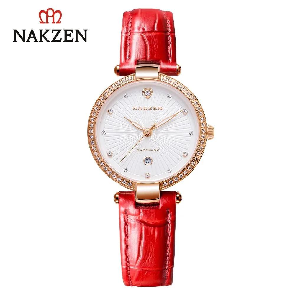 Fashion Women Watches 2021 New Leather Minimalist Watch Ladies Quartz Japan Movement Dress Wrist Watch Clock Montre Femme 4066 by MEGIR WATCH GROUP